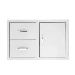 TrueFlame 33" Stainless Steel 2-Drawers And Access Door Combo
