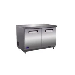 Valpro 12 Cu.ft. 48" Stainless Steel Solid 2-Door Under-Counter Freezer