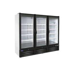 Valpro 72 Cu.ft. Merchandiser Double-Volt Freezer With 3 Swing Full Glass Doors