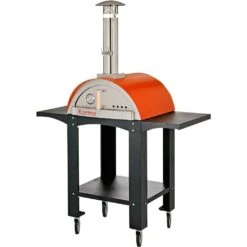 WPPO 25" Karma Series Freestanding Wood Fired Outdoor Pizza Oven With Cart -Grill Collection WPPO 25 Karma Series Freestanding Wood Fired Outdoor Pizza Oven with Cart 4