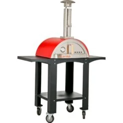 WPPO 25" Karma Series Freestanding Wood Fired Outdoor Pizza Oven With Cart -Grill Collection WPPO 25 Karma Series Freestanding Wood Fired Outdoor Pizza Oven with Cart 5