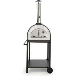 WPPO 25" Traditional Hybrid Wood/Gas Fired Pizza Oven With Stand/Cart