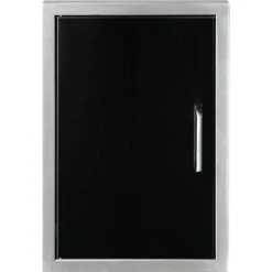 Wildfire 20" X 27" Black Stainless Steel Outdoor Vertical Single Door
