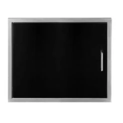Wildfire 27" X 20" Black Stainless Steel Outdoor Horizontal Single Door